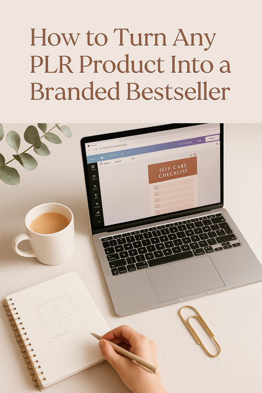 How to Turn Any PLR Product Into a Branded Bestseller (Even If You’re Starting From Scratch)